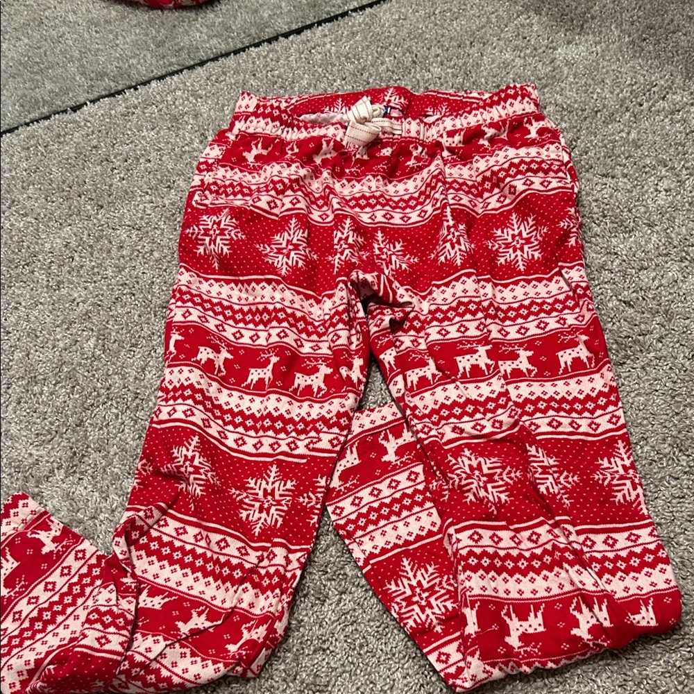 Old Navy Festive Red and White Pajama Bottoms